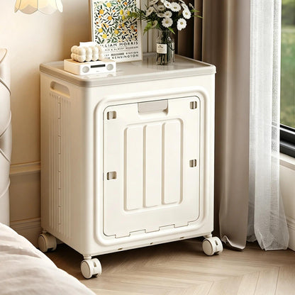 Rolling Laundry Hamper with Lid, 150L Large Capacity Plastic Collapsible Laundry Basket with Wheels, Sturdy Portable Storage Organizer Box for Bedroom Bathroom